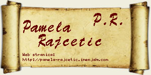 Pamela Rajčetić vizit kartica